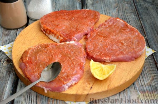 Шницель из свинины в хлебной панировке