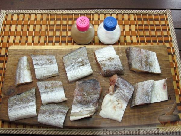 Минтай, запечённый под сыром