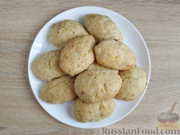 Куриные котлеты с картошкой, в рукаве