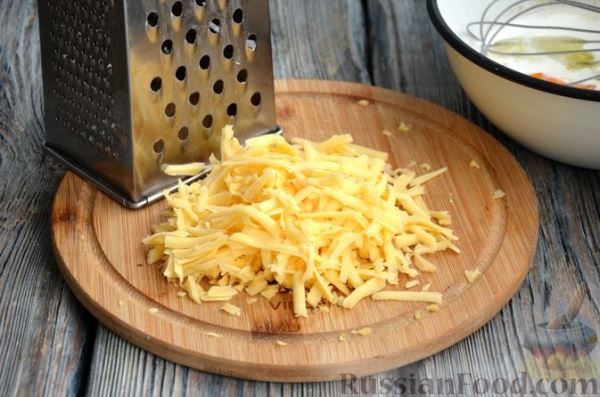 Киш с индейкой, грибами и картофелем