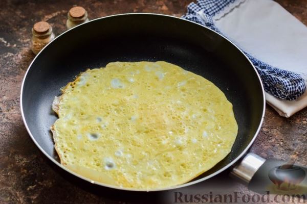 Яичные рулетики с сельдью