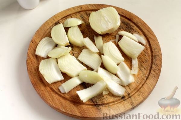 Жареная репа с луком