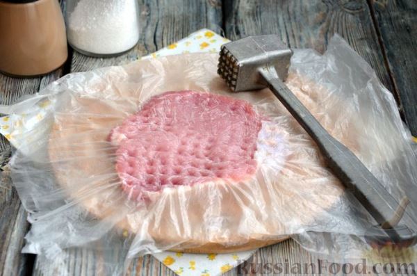 Шницель из свинины в хлебной панировке