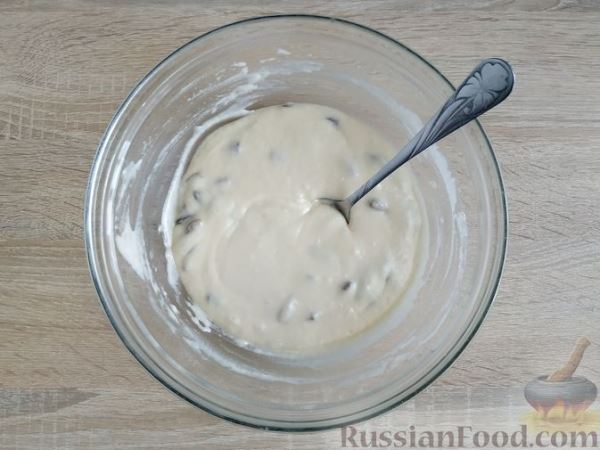Постные медовые маффины с изюмом