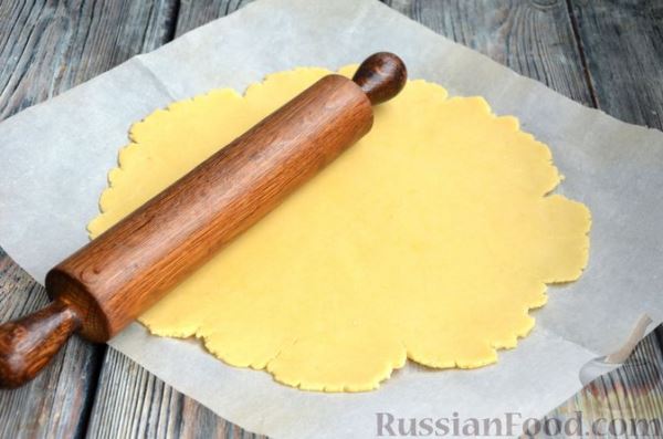 Киш с индейкой, грибами и картофелем