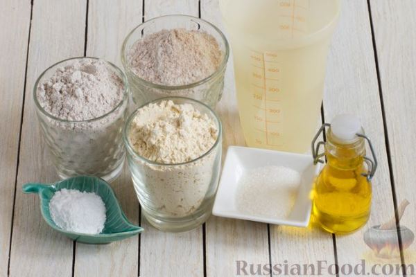 Цельнозерновой хлеб с ржаной и нутовой мукой