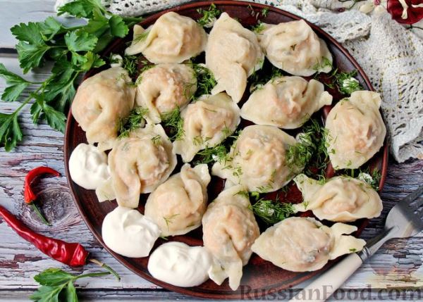 Пельмени с рыбной начинкой