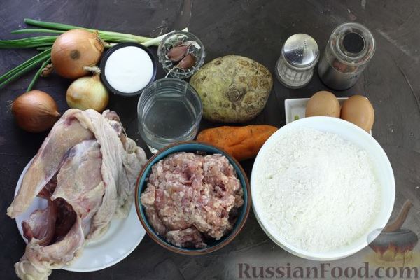 Пельмени с курицей, в бульоне
