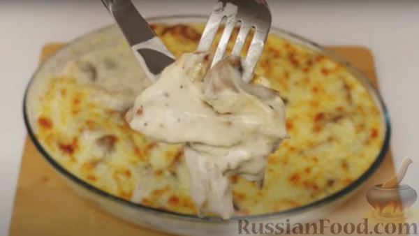 Телятина с картофелем и грибами