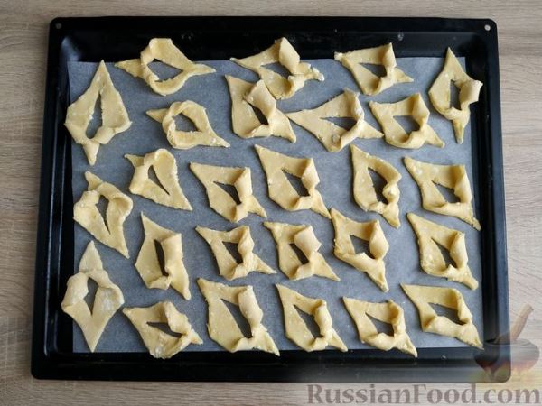Печенье "Хворост" из творожного теста (в духовке)