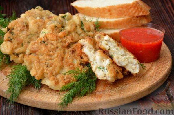 Рубленые рыбные котлеты из тилапии