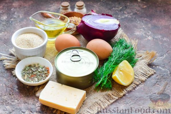 Котлеты из консервированного тунца с сыром и укропом