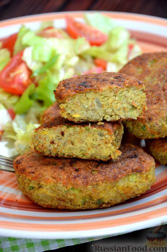 Постные котлеты из чечевицы и моркови