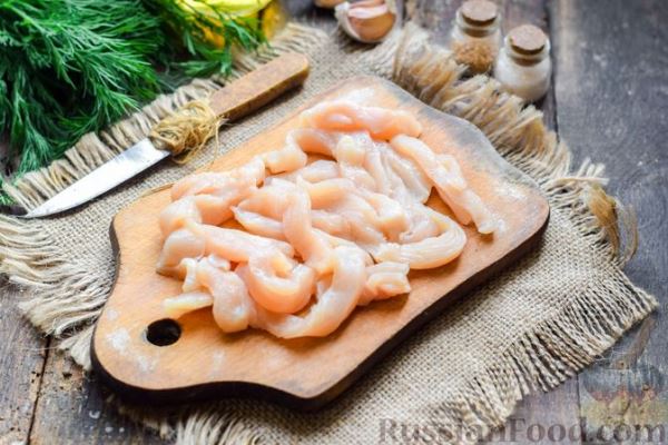 Жареная картошка с тыквой и курицей