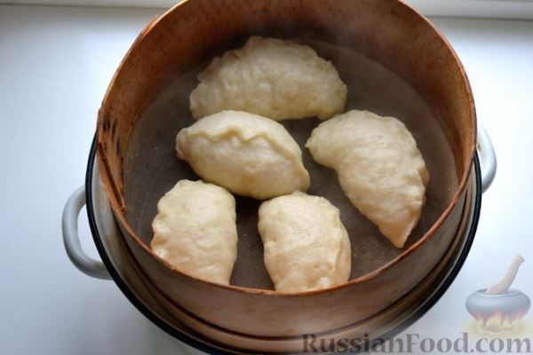 Вареники с творогом (на пару)