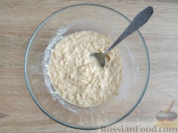 Овсяно-яблочные маффины на кефире, с мёдом