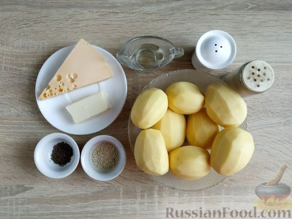 Картофель, запечённый с сыром и сливочным маслом (в духовке)