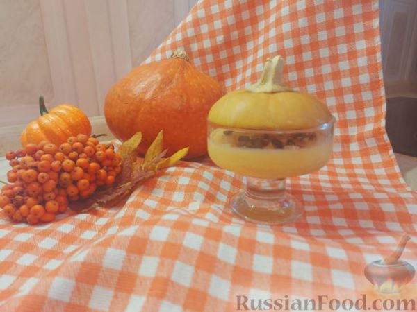Десерт из тыквы и йогурта