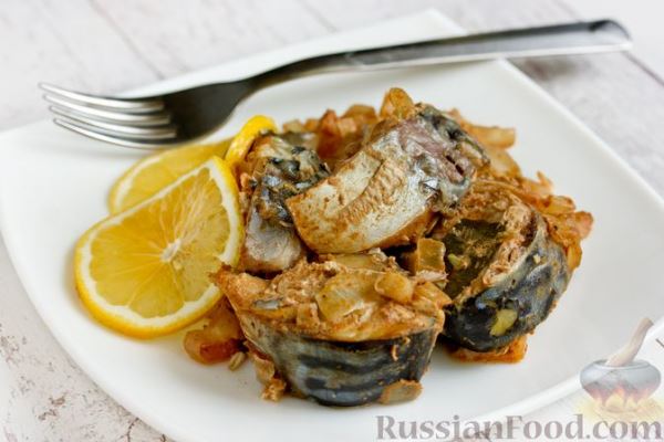 Скумбрия, запечённая в банке (в духовке)
