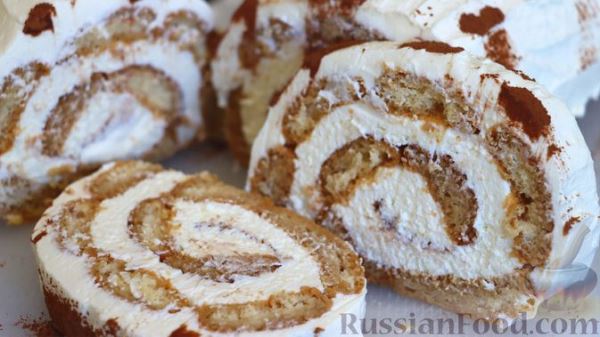 Рулет "Тирамису" (без яиц)