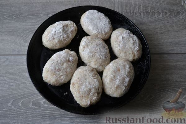 Рыбные котлеты из трески с творогом