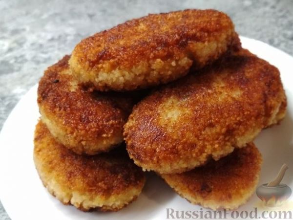 Котлеты из филе трески