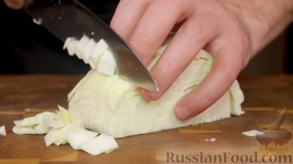 Простейшие ленивые голубцы в сковороде