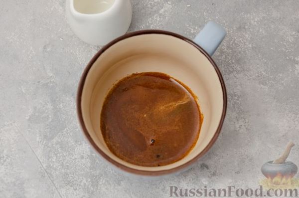 Орехово-кофейный пирог со штрейзелем