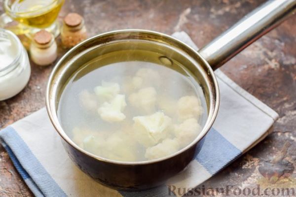 Запеканка из макарон с фаршем и цветной капустой