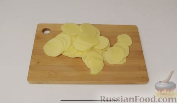 Телятина с картофелем и грибами