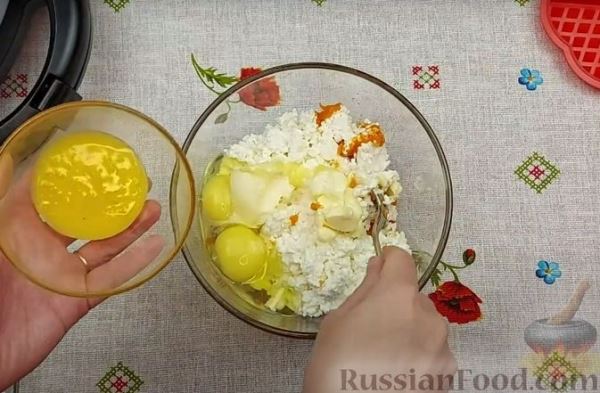 Тыквенно-творожные вафли