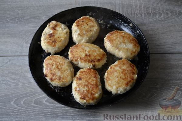 Рыбные котлеты из трески с творогом