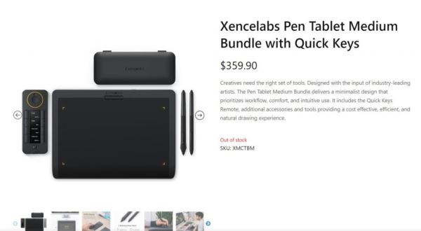 Новый игрок на рынке графических планшетов — Xencelabs Pen Tablet