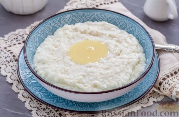 Рисовая каша с кокосовой стружкой и сгущённым молоком