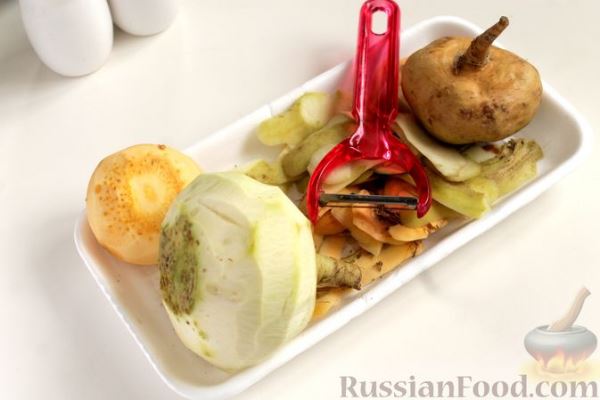 Жареная репа с луком