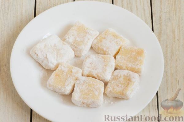 Конфеты из белого шоколада, с цедрой и соком лимона
