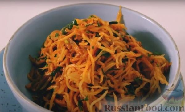 Острый салат из редьки дайкон по-корейски