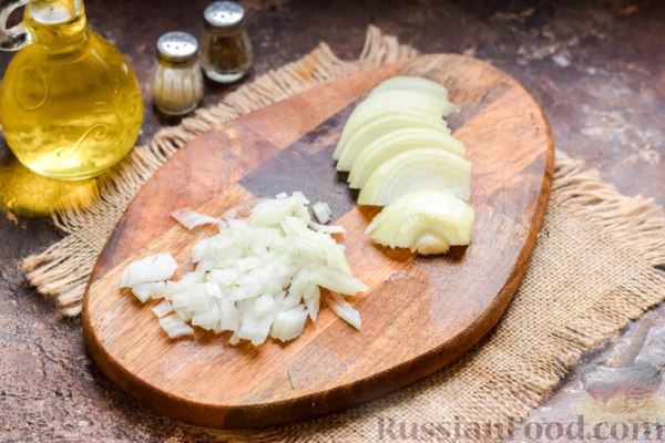 Скумбрия, запечённая с грибами и картошкой