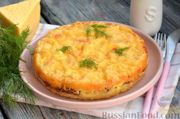 Картофельная запеканка с тушёнкой