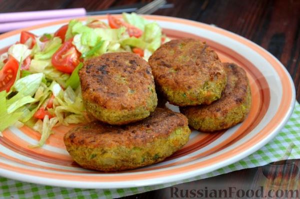 Постные котлеты из чечевицы и моркови