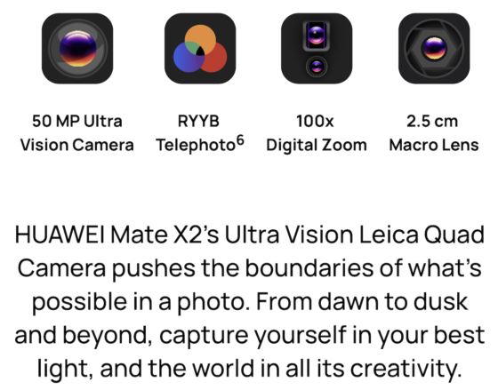 Представлен смартфон Huawei Mate X2 с камерой Leica