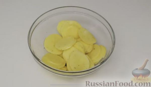 Телятина с картофелем и грибами