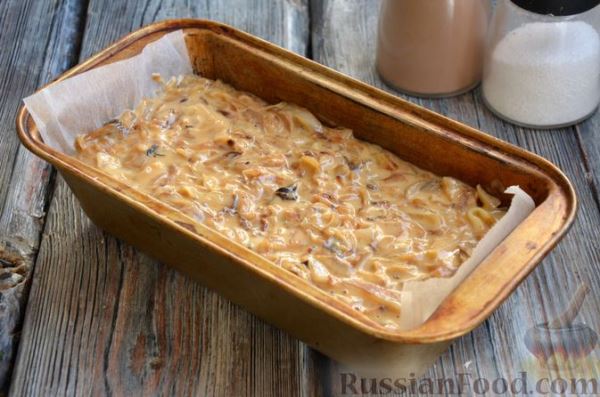 Закусочный капустно-грибной кекс