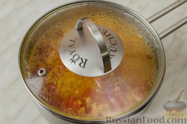 Пряный куриный суп с морковной лапшой
