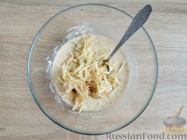 Овсяно-яблочные маффины на кефире, с мёдом