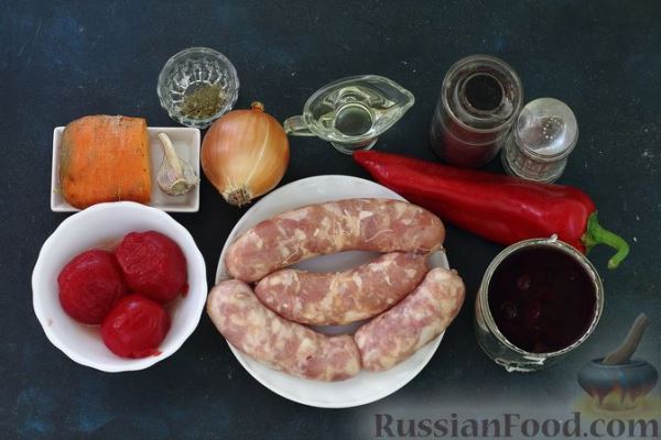 Фасолевый суп с овощами и купатами
