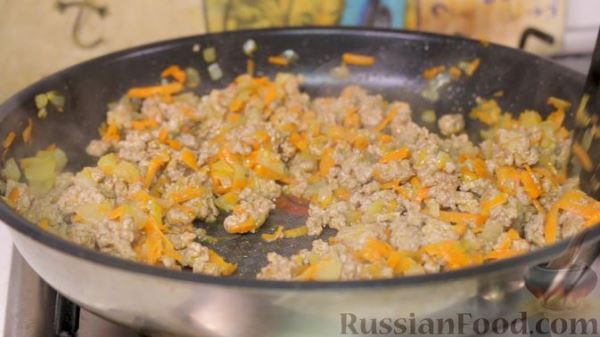 Простейшие ленивые голубцы в сковороде