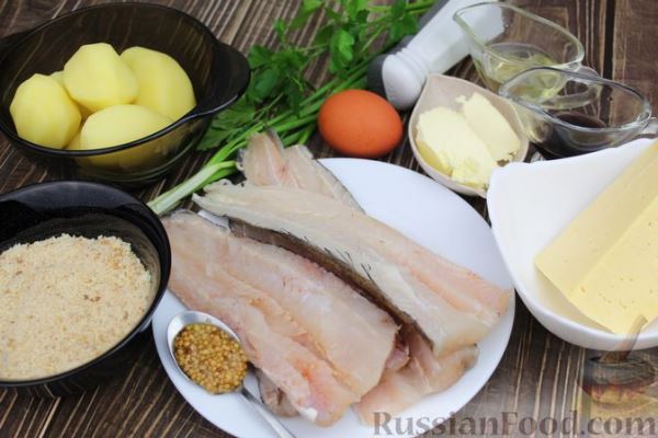 Рыбные котлеты с картофелем, сыром и зеленью