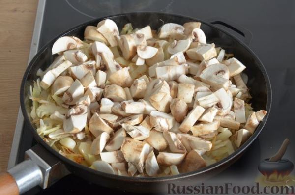 Закусочный капустно-грибной кекс