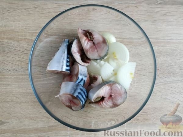 Скумбрия, запечённая в банке (в духовке)